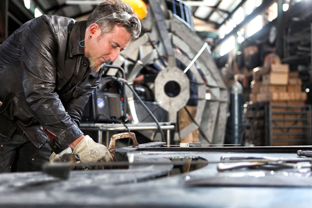 Industrial workshop showcasing craftsmanship and manufacturing process.