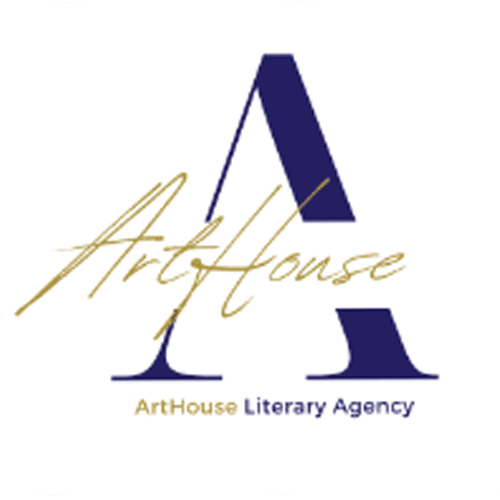 ArtHouse Literary Agency logo with stylized "A" and elegant script.