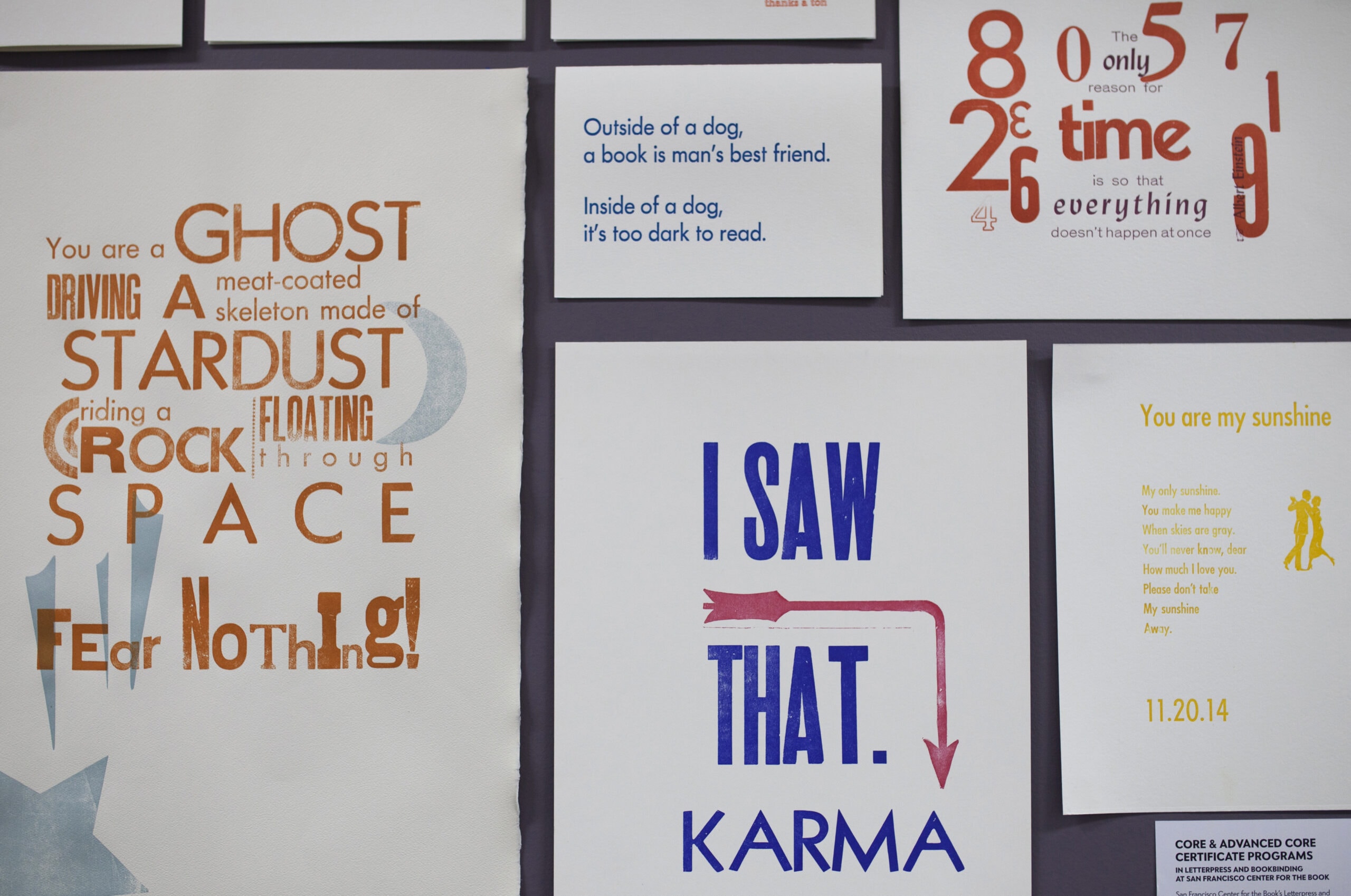 Inspirational quote wall at New BH Branding Site showcasing motivational messages and vibrant typogr.